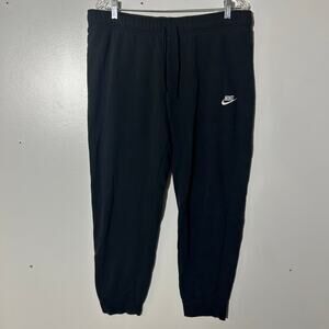Nike Sportswear Club Fleece Taper Leg Black Jogger Sweatpants Mens Size XL